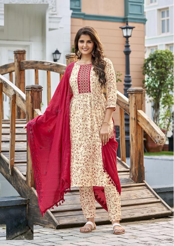 Mittoo Parampara Chanderi Viscose Kurti With Bottom Dupatta Collection